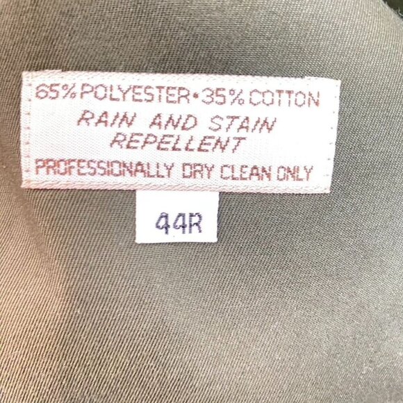 Vintage Full-Length Olive Green Austin Reed Trench Coat With Belt Sz 44R - Picture 8 of 16